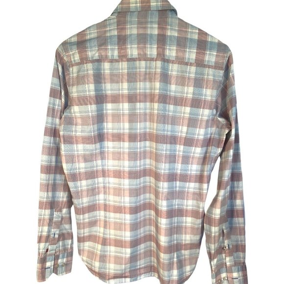 💋 4 FOR $50 / MEN'S PURE SLIM FIT LONG SLEEVED BUTTON DOWN SHIRT (SZ. M) - Picture 2 of 8